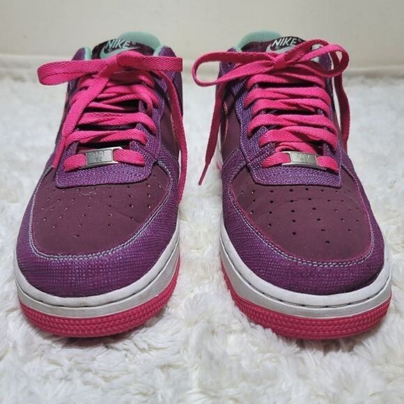Nike Air Force 1 Cherry Wood Purple & Pink Sneakers (Unisex) - Picture 7 of 12
